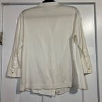 Akris Punto WHITE BUTTON UP PLEATED BLOUSE Photo 1