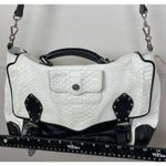 Rebecca Minkoff NWOT  Genuine Leather Snakeskin Top Handle Crossbody Flap Bag Photo 6