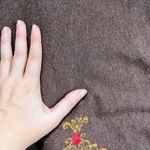 IVKO Woman • floral jacquard skirt brown wool knit flare Serbia bohemian Size M Photo 11