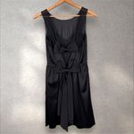 Erin Fetherston Winona Bow Back Mini Dress Satin Sweetheart Sz 8‎ Black Photo 5
