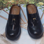 Ariat  Mendocino western tassle black leather clogs/mules size 6 Photo 2
