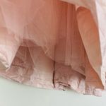 Marciano pale petal pink pleated silk mini skirt with tulle underlay. Size 4 Photo 2