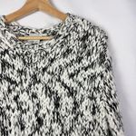 MINKPINK Harris White & Black Speck Printed Crewneck Sweater XS Photo 4