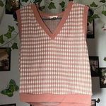 Meraki Golf Sweater Vest Academia Light Academia Preppy Pink Size M Photo 0