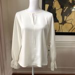 Laundry by Shelli Segal Laundry Shelli Segal Satin Blouse Cross Back NWT S Photo 1