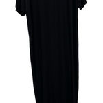 RTR Ingrid & Isabel Black Short Sleeve Stretchy Jersey Knit Maxi Dress Sz XS Photo 0