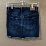American Eagle Hi Rise Mini Skirt Medium Wash Size 4 Photo 1