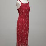 Eddie Bauer  red floral maxi dress size 12p Photo 2