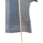 American Eagle  Blue Knit Henley Sweater Women’s Medium Button Front Long Sleeve Photo 8