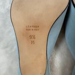 Saks 5th Avenue Saks Fifth Avenue Baby Blue Suede Heels‎ Slides 9.5 Leather Made in Italy Photo 9