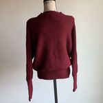 Suzanne Betro Lace Collar Burgundy Sweater Size L/XL NWT Photo 6