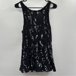 Free People  Side by Side Black Flared Peplum Scoop Neck‎ Knit Tank Top Size M Photo 2