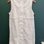 See By Chloe White Sleeveless Linen Flax Dress Nautical A Line Photo 0