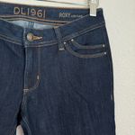 DL1961  Roxy Kick Flare Dark Blue Wash Denim Jean Women’s Size 27 Stretch Midrise Photo 3