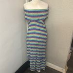Mossimo Supply Co.Strapless Striped Maxi Dress S Boho Casual Vacation Dopamine Yellow Photo 1