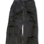Jeans Size 2 Zara Women Premium Denim Collection Skinny Jeans Destroyed Torn Ripped Distressed Raw Hem High Rise Jeans Stretch Photo 2