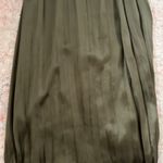 ZARA Green Pleated Dress Photo 3