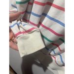 Vtg Winners Choice Womens Striped Polo Shirt Long Sleeve Casual Pullover Top L White Size L Photo 4