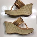 No Boundaries VTG  Women’s Cass Floral Embroidered Sequin Synthetic Wedge Sandals Photo 4