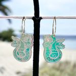 Retro Tattoo Mermaid Earrings Multiple Photo 0