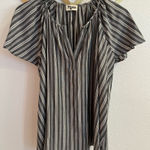 Show Me Your Mumu  grey Striped Babydoll Top XS Photo 0