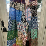 Wide Leg Cotton Patchwork Pants Photo 0