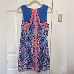 Lilly Pulitzer Blue and Pink Patterned Dress Photo 2