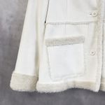 Mudd  Womens‎ Faux Shearling Jacket Large Y2K 2000s Boho Western Festival Grunge Photo 2