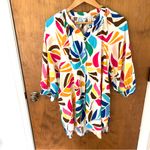 Tabitha Brown Target Botanical Print Puff Sleeve Mini Floral Dress. Size Small. Photo 2