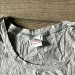 MLB Gray Cap Sleeve Fitted Tee with Chicago Cubs Logo Photo 3