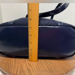 Vera Bradley  Navy Glenna Quilted Microfiber Double Strap Tote Bag Purse Travel Photo 7