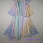 OPT Elena Tiered Maxi‎ Dress Pastel, size S Blue Photo 5