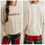 Aerie Naughty-ish Long Sleeve Pullover Crewneck Novelty Sweatshirt Size M Photo 1