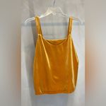 Old Navy  women’s Casual Coquette Mustard Tobacco Leaf Velvet Cami/Tank Top|Sz: S Photo 8