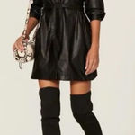 Peter Som  x RTR Faux Leather Shirtdress Size 4‎ Photo 0