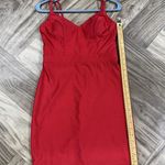 City Triangles Juniors Size 7 Red Body Con Sweetheart Neckline Strappy Dress Photo 3