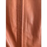 Revue Womens Small Orange Lambs Leather Jacket Full Zip Photo 5