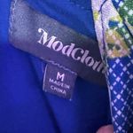 Modcloth  Women's Sz. m Blue & Green Floral
Adjustable Tank Smocked Dress Photo 4