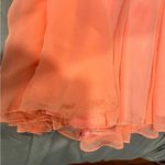 Aspeed  Design Coral Chiffon V-Neck Beaded A-Line Dress L1640 Size Small Photo 13