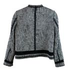 Elie Tahari Liri Black Tweed Cropped Jacket Office to Evening Size Medium Photo 4