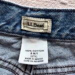 L.L.Bean straight leg Cotton Blue Jeans Size 8 M/T Photo 4