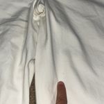 American Eagle Outfitters AEO Wide Leg Crop Stretch Jeans Raw Hem Off-White 20 Photo 8