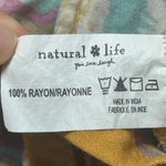 Natural Life Maribel Shorts Set Mustard Turquoise Boho Floral Top Outfit Large Photo 8