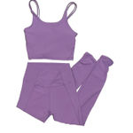 Wilo The Label Matching Set Active leggings and tank-Lavender Photo 0