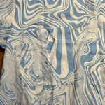 Ena Pelly Sky Marble Bree Women’s Button Up Shirt Photo 7