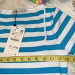 ZARA  Blue Stripped Crop Top. Size S Photo 5