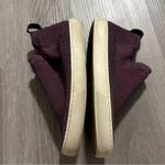 Rothy's The Chelsea Berry Lattice Fabric High Top Sneaker Slip On Boots Size 8.5 Photo 3