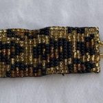 Vintage Beaded Seed Bracelet Leopard Print Women’s 7.5” Western Aztec Brown Photo 5