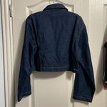 ZARA 💖  Cropped Denim Long Sleeve Shirt Photo 3