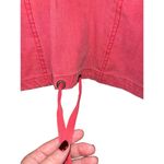 Coldwater Creek Jacket Womens Washed Red Cotton Pullover Denim Hooded Size 3X Photo 9